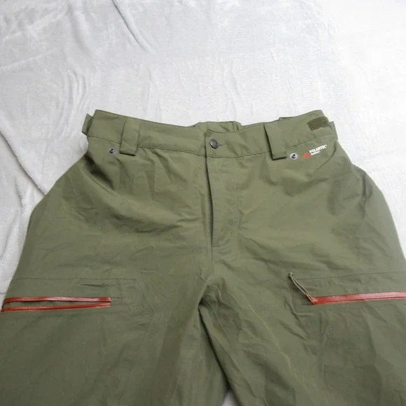 Flylow IQ Snow Pants Men Green XL NeoShell Waterproof Snowboard Ski Winter 34x33